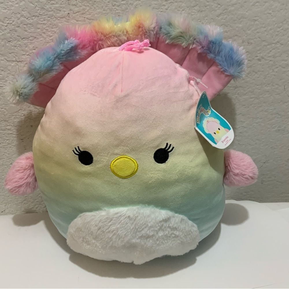 Squishmallows Briannika the Peacock Stuffed Plush 8”